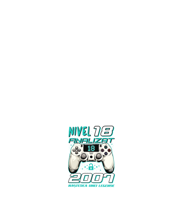Nivel finalizat 18 2007 model albastru închis pe tricou