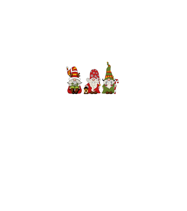 Xmas gnomes 2 model negru pe tricou