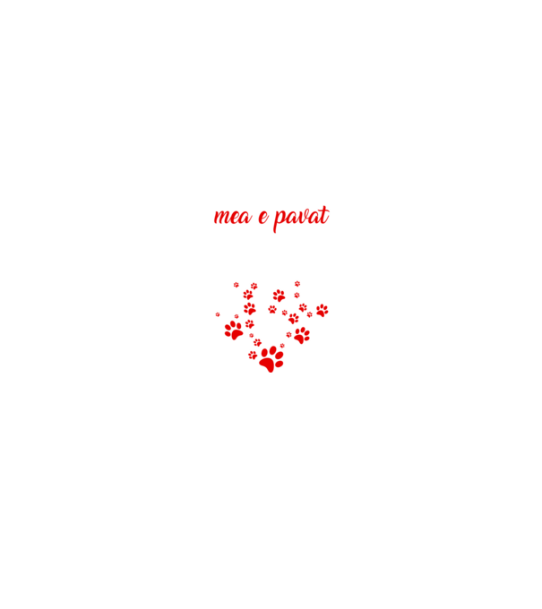 Drumul spre inima mea e pavat cu urme de labe model negru pe tricou
