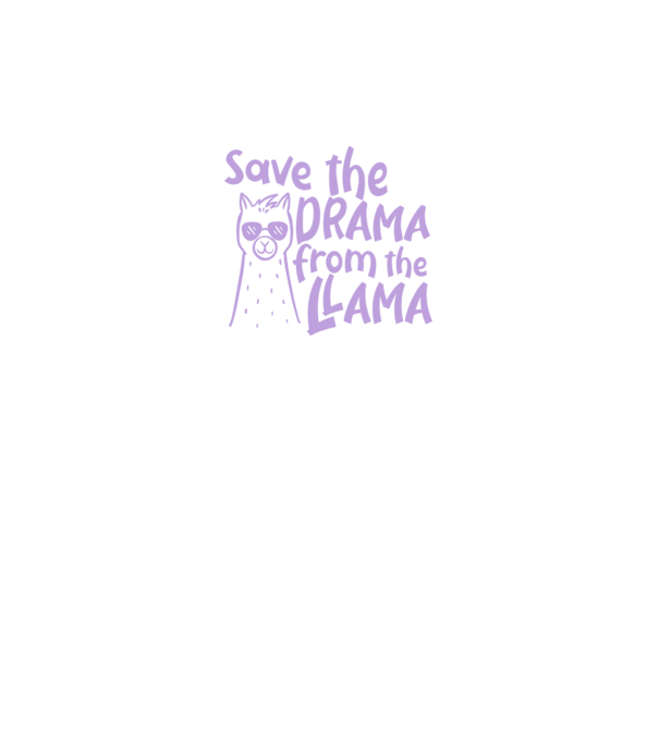 Save the drama from the llama model gri pe tricou