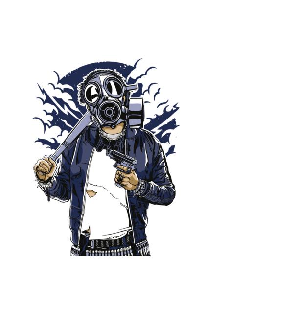Graffiti model negru pe tricou