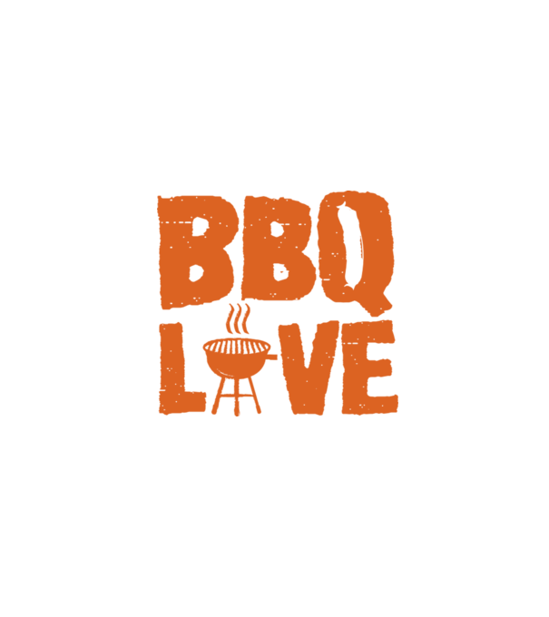 BBQ LOVE model negru pe tricou