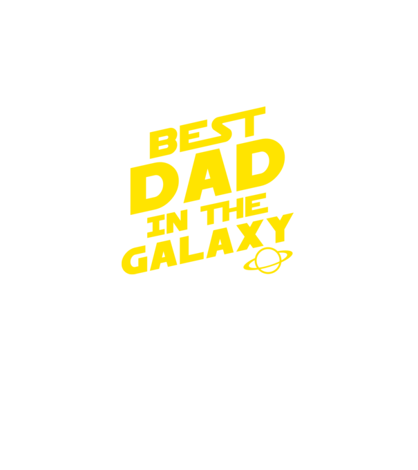 Best dad in the galaxy model negru pe tricou