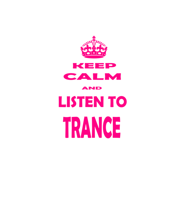 Keep Calm and Listen To Trance model negru pe tricou