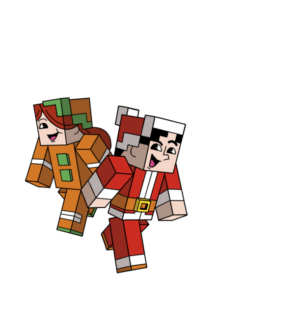Minecraft christmas ugly sweater model alb pe tricou