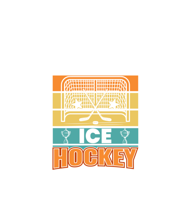 Ice Hockey model negru pe tricou