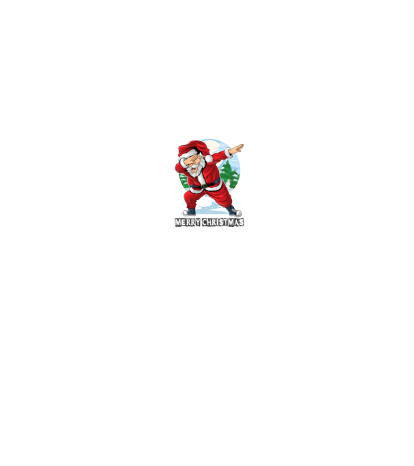 Santa merry christmas model alb pe tricou