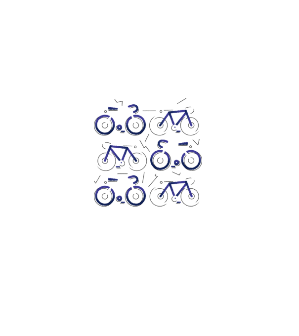 Bikes model alb pe tricou
