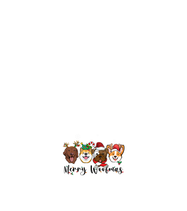 Merry woofmas 2 model roz deschis pe tricou
