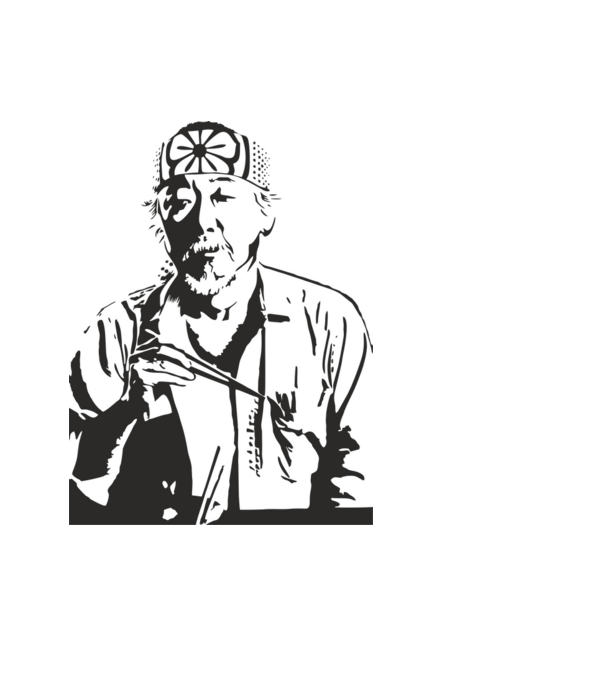 Miyagi cobra kai model albastru deschis pe tricou