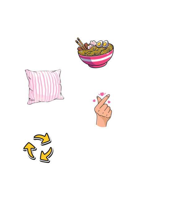 K-POP EAT SLEEP model negru pe tricou