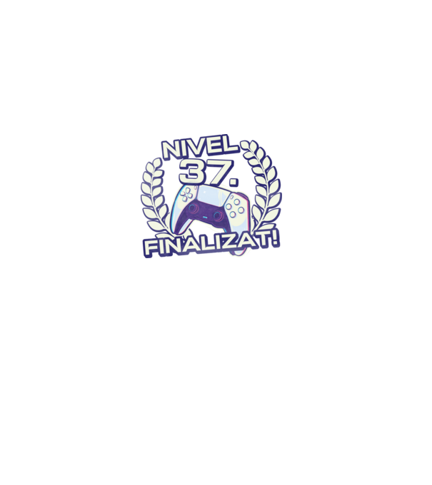 Nivel 37 finalizat! model negru pe tricou
