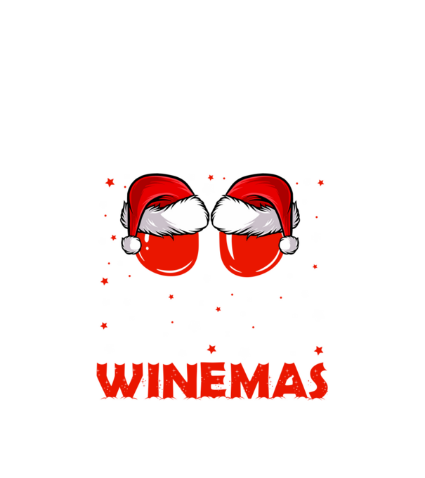 Merry winemas model alb pe tricou