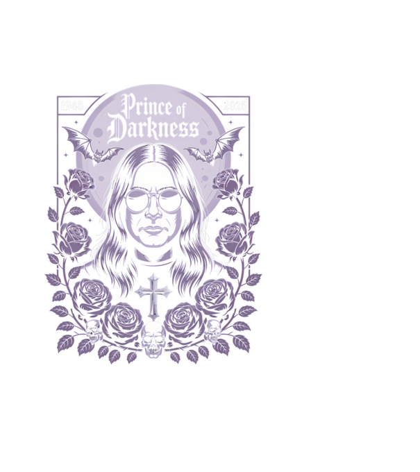 Prince of Darkness model negru pe tricou