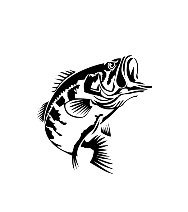 AngryFish model alb pe tricou