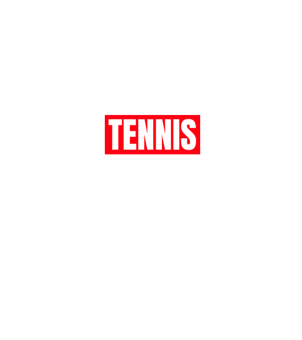 TENNIS HERO model negru pe tricou