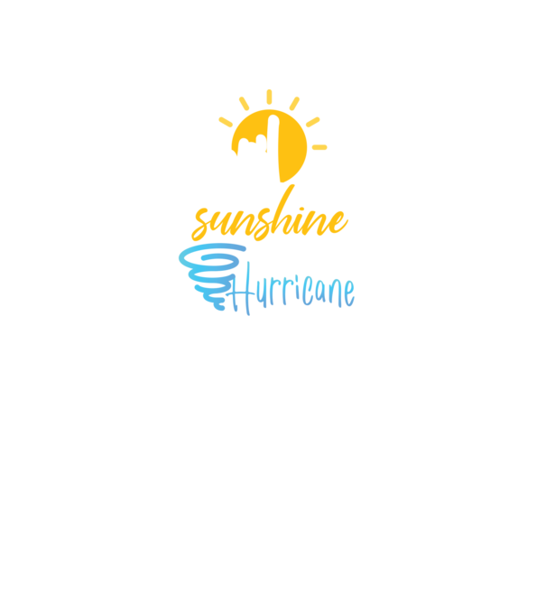 April Girls are Sunshine mixed with a little Hurricane model negru pe tricou