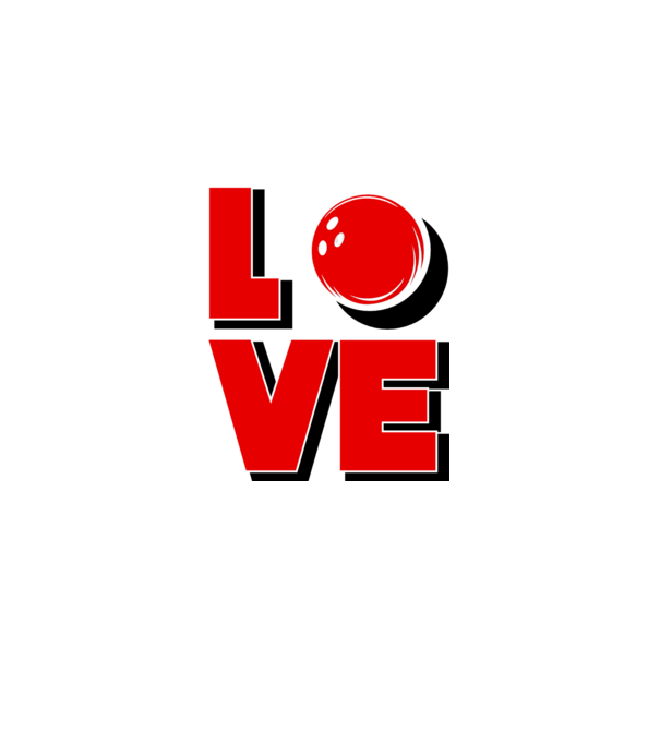 Love bowling model gri pe tricou