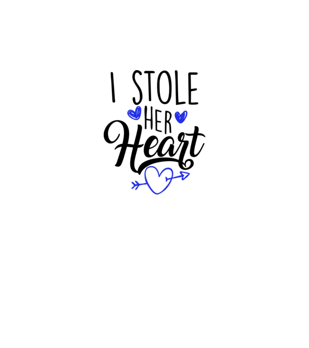 Cuplu I stole her heart model alb pe tricou