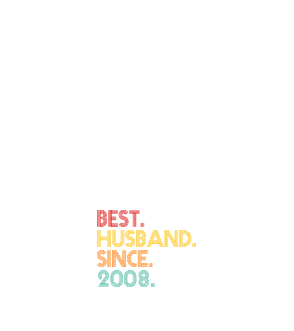 best husband since 2008 retro model negru pe tricou