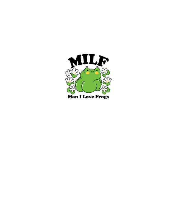 MILF man i love frogs model nisipiu pe tricou