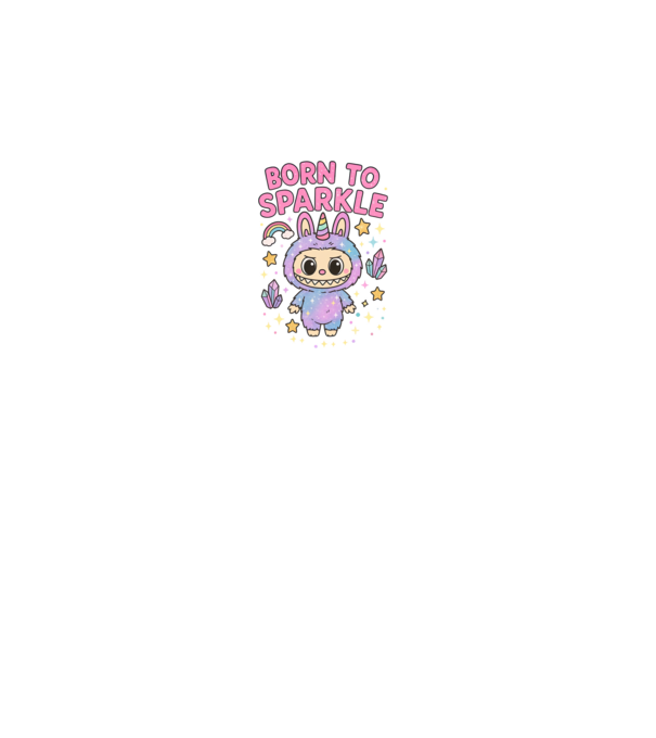 Born to sparkle model gri pe tricou