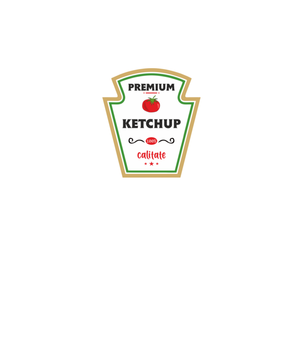 ketchup premium - calitate model roz pe tricou