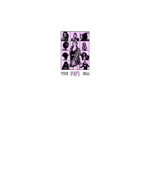 Taylor Swift ERAS lilac model negru pe tricou