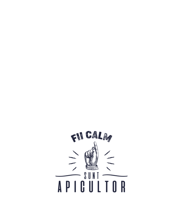 Fii calm.... sunt apicultor model negru pe tricou