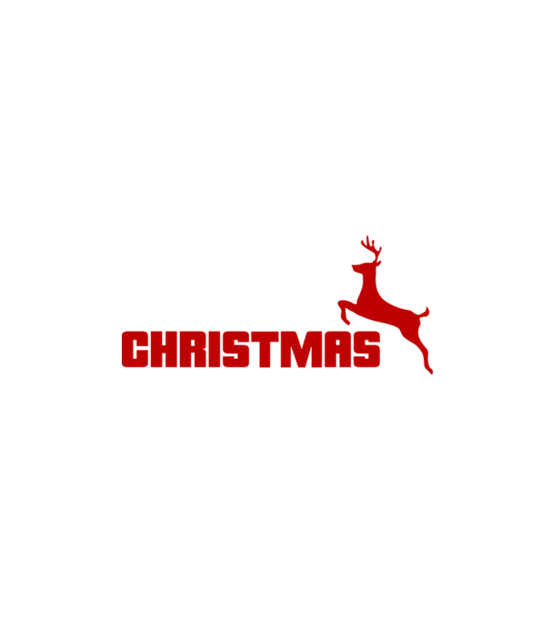 Christmas logo model negru pe tricou