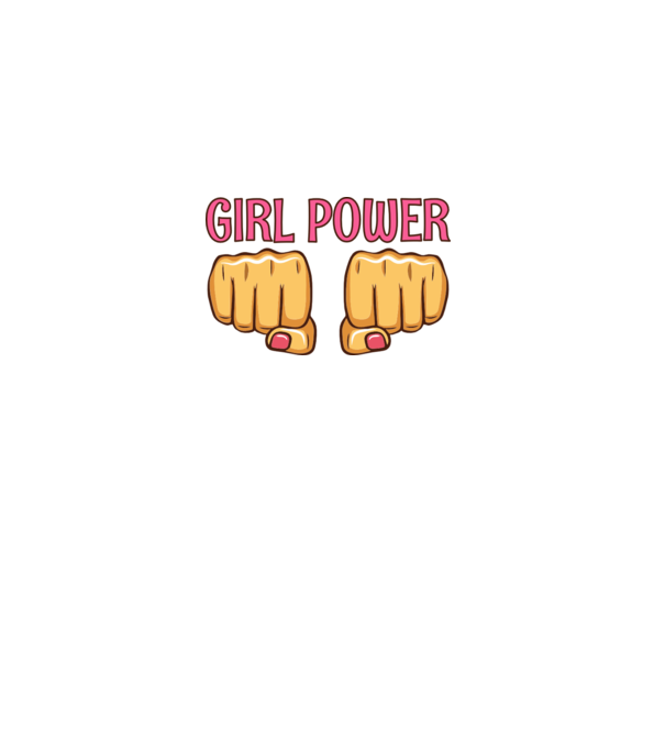 Girl Fist model albastru deschis pe tricou