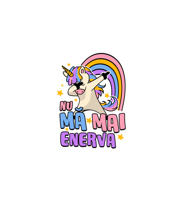 Nu mă mai enerva model negru pe tricou