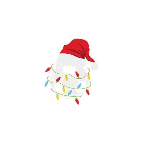 Football christmas model negru pe tricou