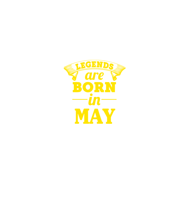 Legends are born in May model turcoaz pe tricou