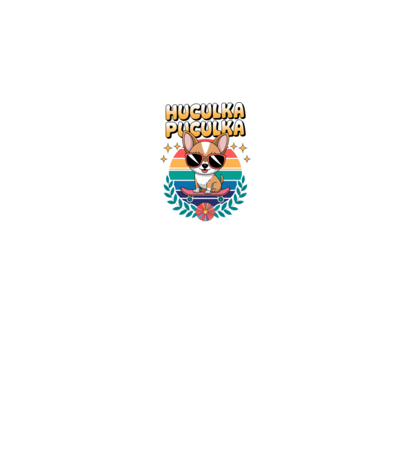 Huculka Puculka Câine 2 model gri pe tricou