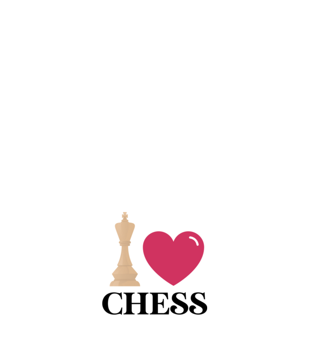 Love chess model alb pe tricou