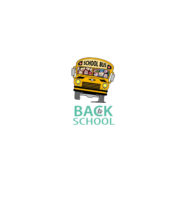 Back to school bus model negru pe tricou