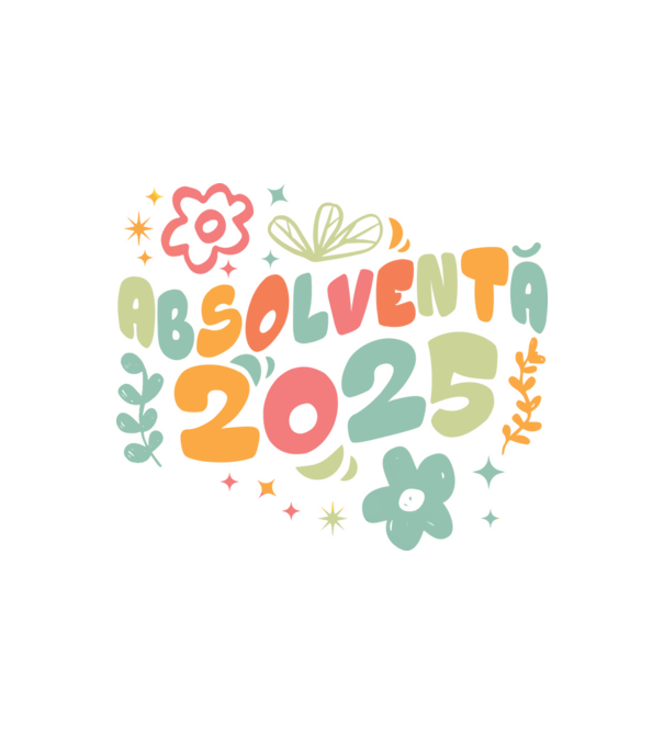 Absolventă 2025 model alb pe tricou