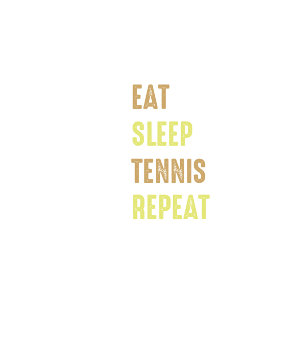 eat sleep tennis repeat model negru pe tricou