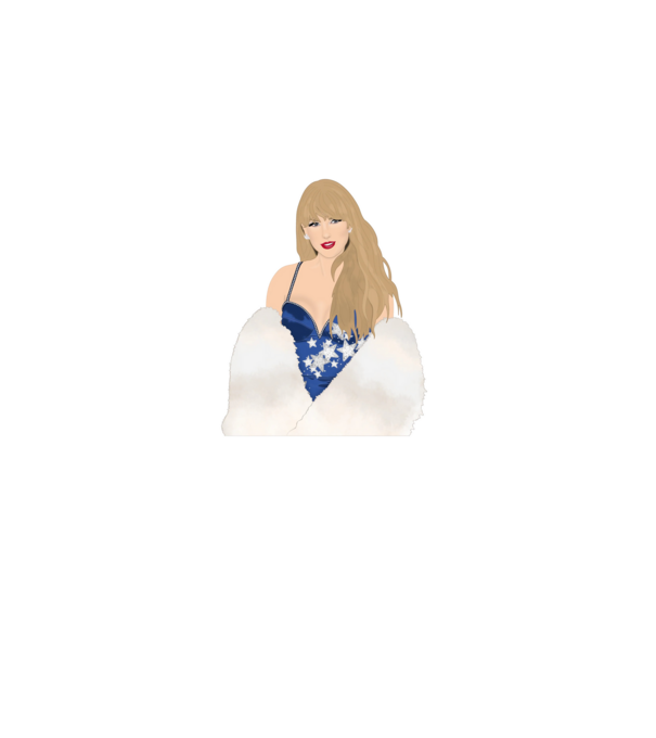 Taylor Swift blue model alb pe tricou