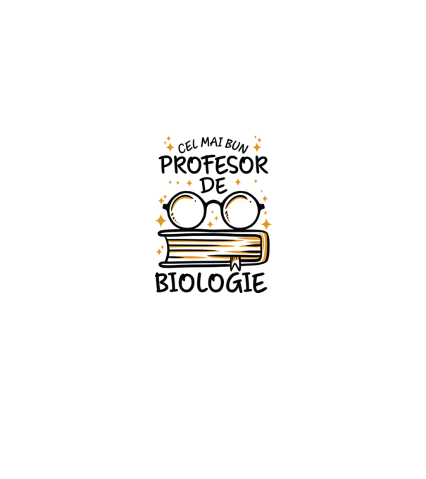 Cel mai profesor biologie model alb pe tricou