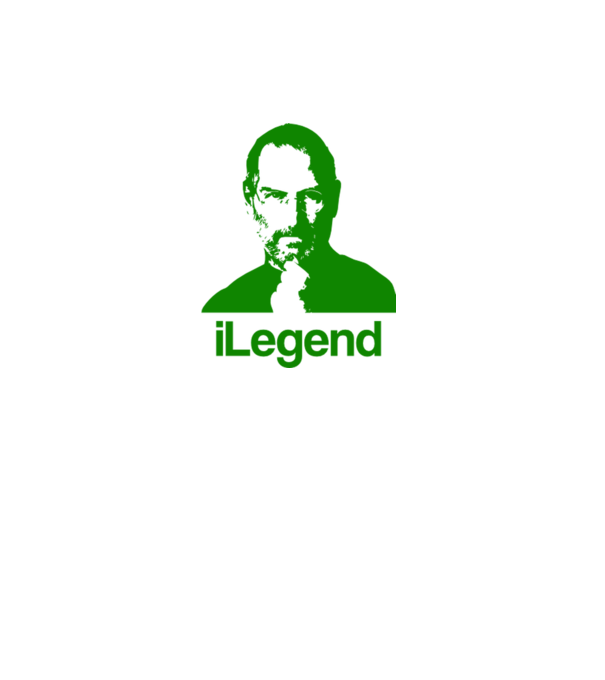 iLegend Steve Jobs model gri pe tricou