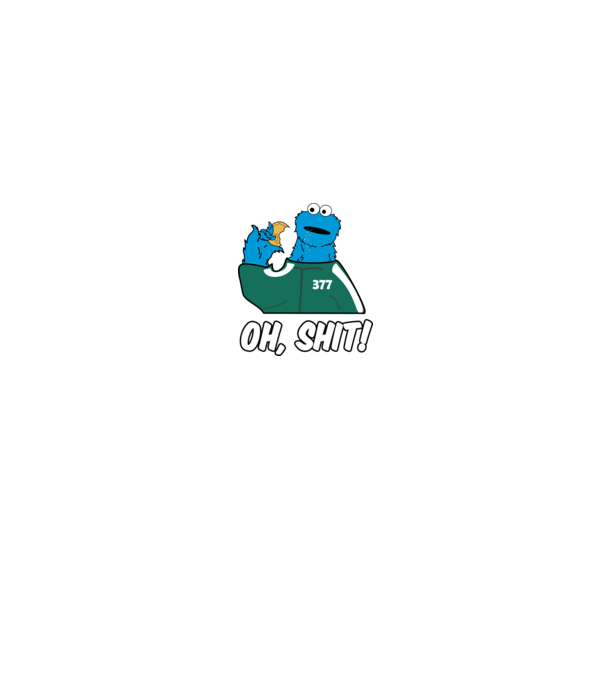 cookie monster squid game parody model negru pe tricou