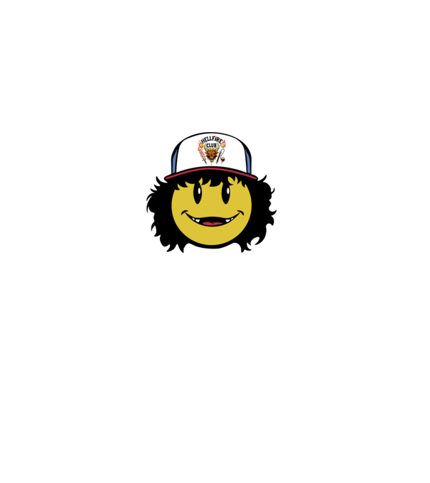 dustinhappyface model gri pe tricou