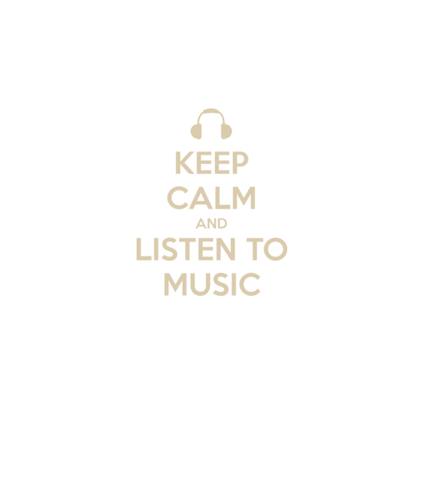 keep calm and listen to music model negru pe tricou