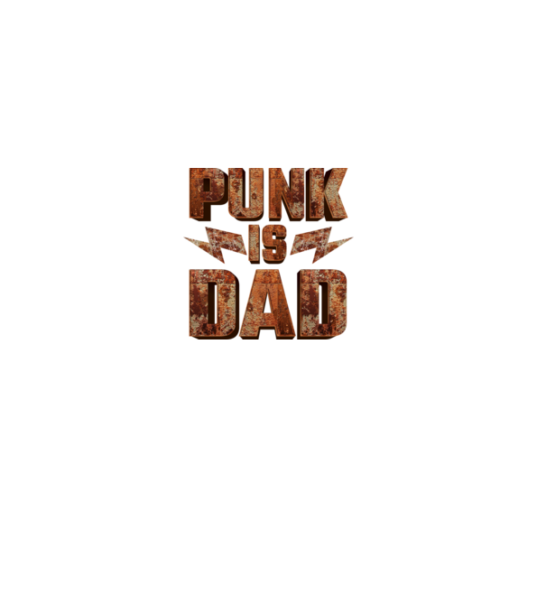 PUNK IS DAD model gri pe tricou