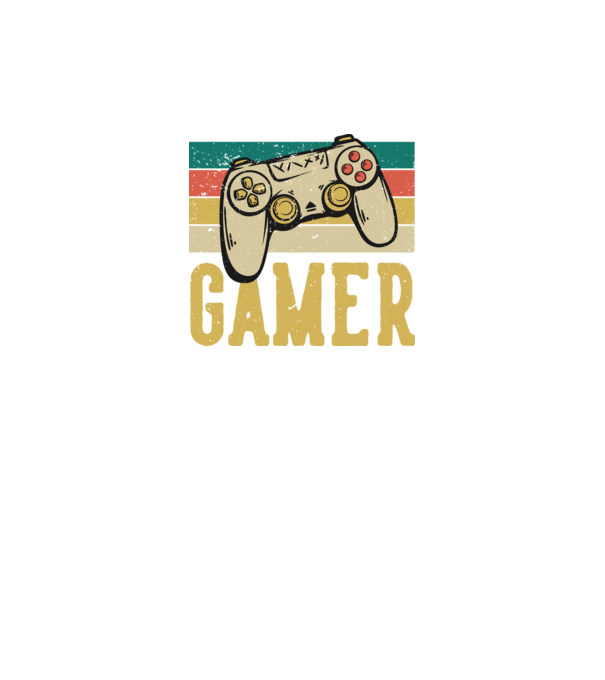 Retro gamer model negru pe tricou