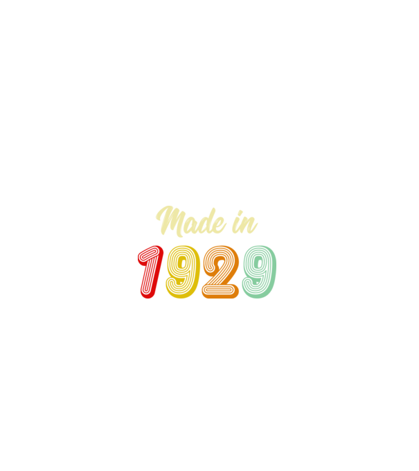 made in 1929 retro model albastru jeanși pe tricou