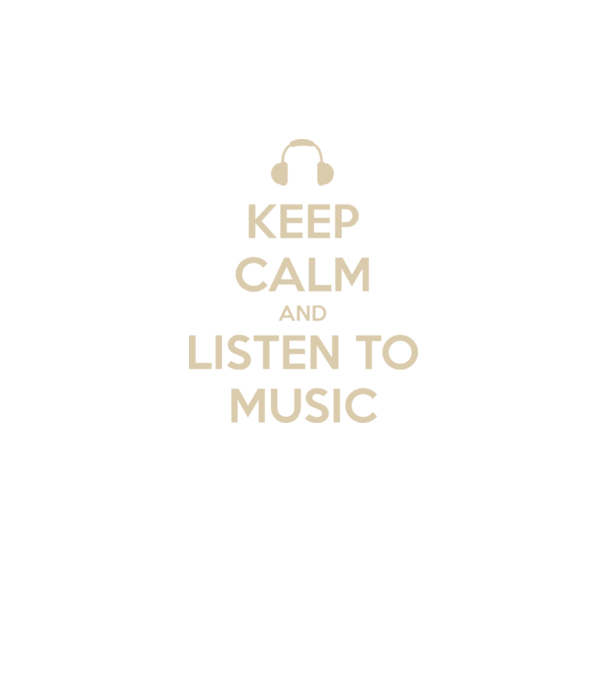 keep calm and listen to music model negru pe tricou