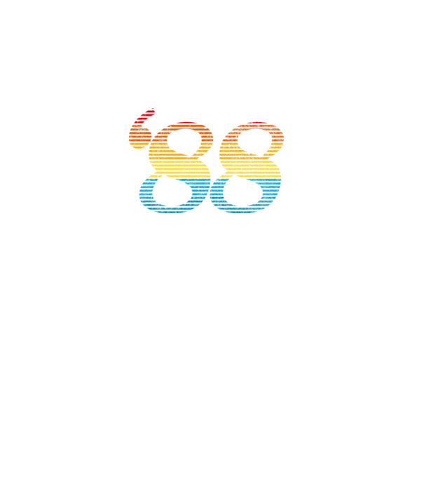 Retro Birthday 1988 model alb pe tricou